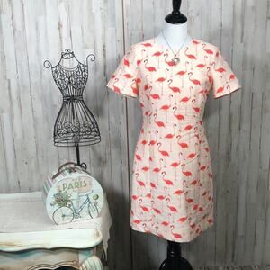 Kate Spade Strut Your Stuff Flamingo Dress - Fully Lined - Size 8